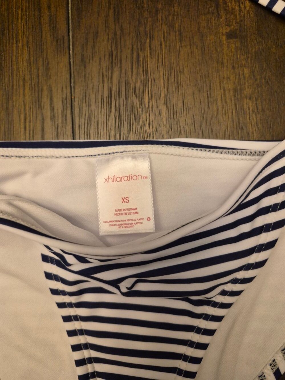 Xhilaration Striped Hipster Bikini Bottom Womens XS NWT